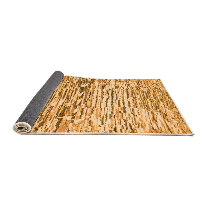 Sideview of Abstract Orange Modern Rug, abs2524org