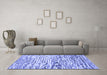 Machine Washable Abstract Blue Modern Rug in a Living Room, wshabs2524blu