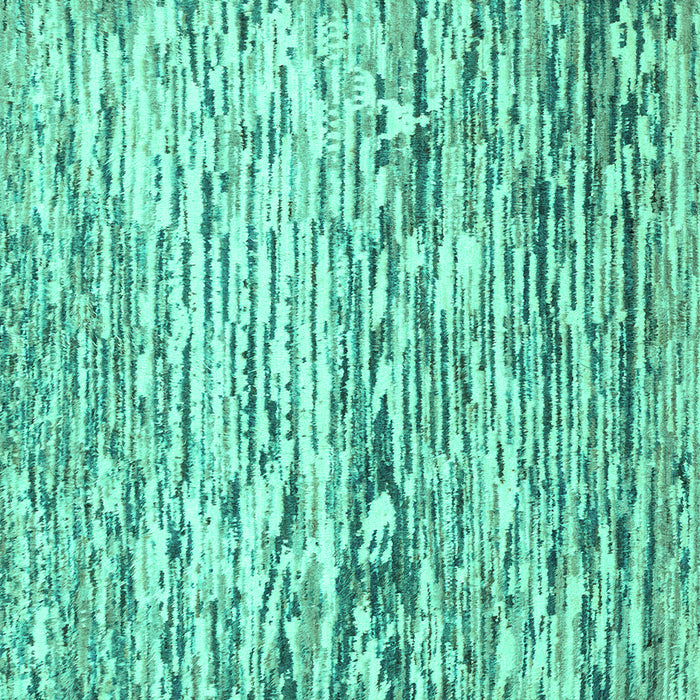 Square Machine Washable Abstract Turquoise Modern Area Rugs, wshabs2524turq