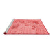 Modern Red Washable Rugs