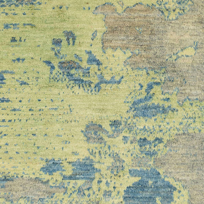 Abstract Khaki Green Modern Rug, abs2525