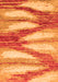 Machine Washable Abstract Orange Modern Area Rugs, wshabs2526org