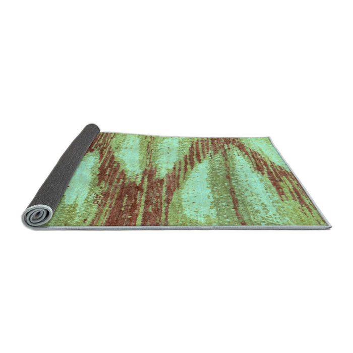 Sideview of Abstract Light Blue Modern Rug, abs2526lblu