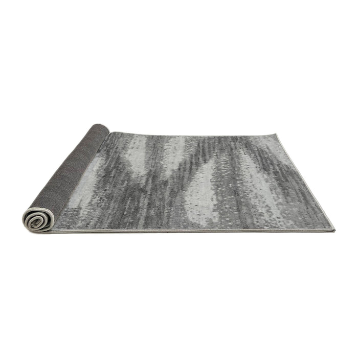 Sideview of Abstract Gray Modern Rug, abs2526gry