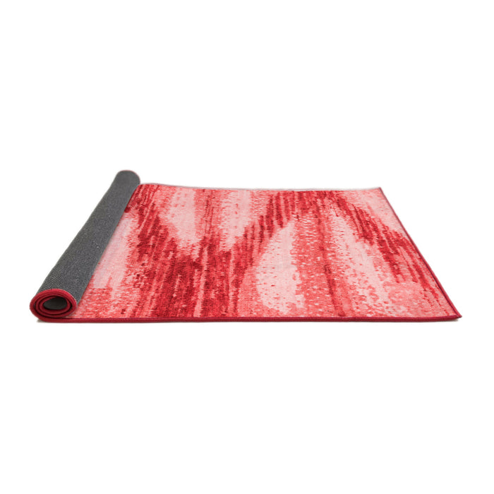 Abstract Red Modern Area Rugs