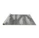 Sideview of Machine Washable Abstract Gray Modern Rug, wshabs2526gry