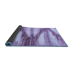 Sideview of Abstract Blue Modern Rug, abs2526blu