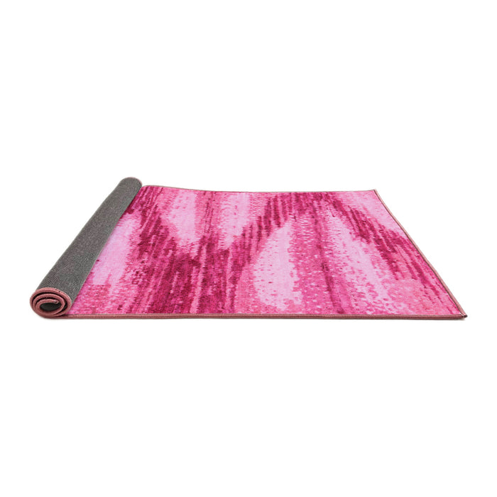 Sideview of Abstract Pink Modern Rug, abs2526pnk