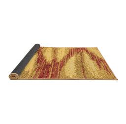 Sideview of Abstract Brown Modern Rug, abs2526brn
