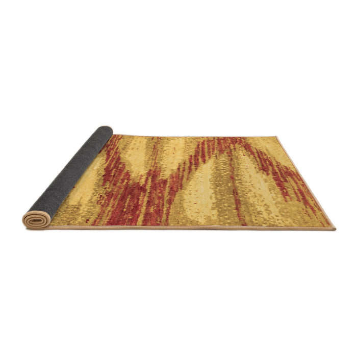 Sideview of Abstract Brown Modern Rug, abs2526brn