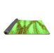 Sideview of Abstract Green Modern Rug, abs2526grn