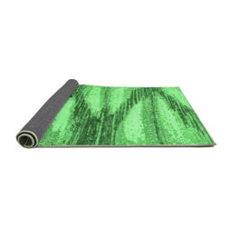 Sideview of Abstract Emerald Green Modern Rug, abs2526emgrn
