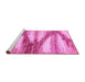 Sideview of Machine Washable Abstract Purple Modern Area Rugs, wshabs2526pur