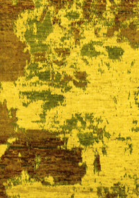 Abstract Yellow Modern Rug, abs2527yw