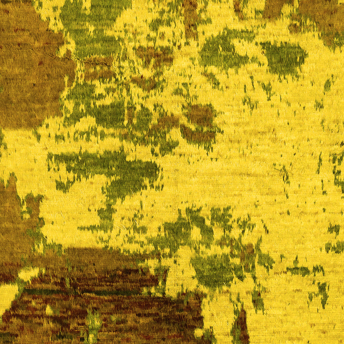 Abstract Yellow Modern Rug, abs2527yw
