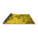 Sideview of Abstract Yellow Modern Rug, abs2527yw