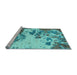 Sideview of Machine Washable Abstract Light Blue Modern Rug, wshabs2527lblu