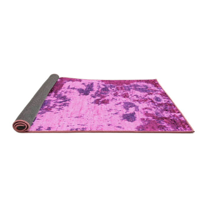 Sideview of Abstract Pink Modern Rug, abs2527pnk