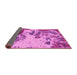 Sideview of Abstract Pink Modern Rug, abs2527pnk