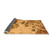 Sideview of Abstract Orange Modern Rug, abs2527org