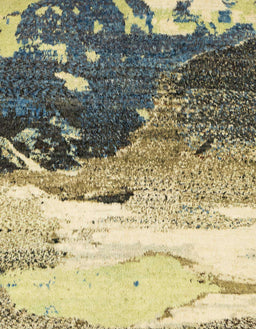 Abstract Brown Gold Modern Rug, abs2528