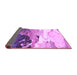 Sideview of Abstract Purple Modern Rug, abs2528pur