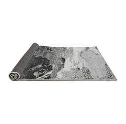 Sideview of Abstract Gray Modern Rug, abs2528gry