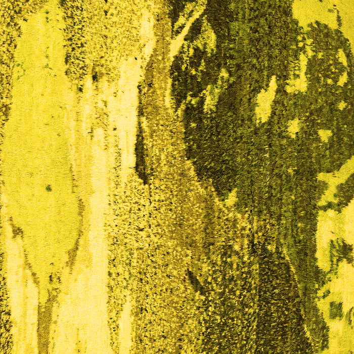 Square Machine Washable Abstract Yellow Modern Rug, wshabs2528yw