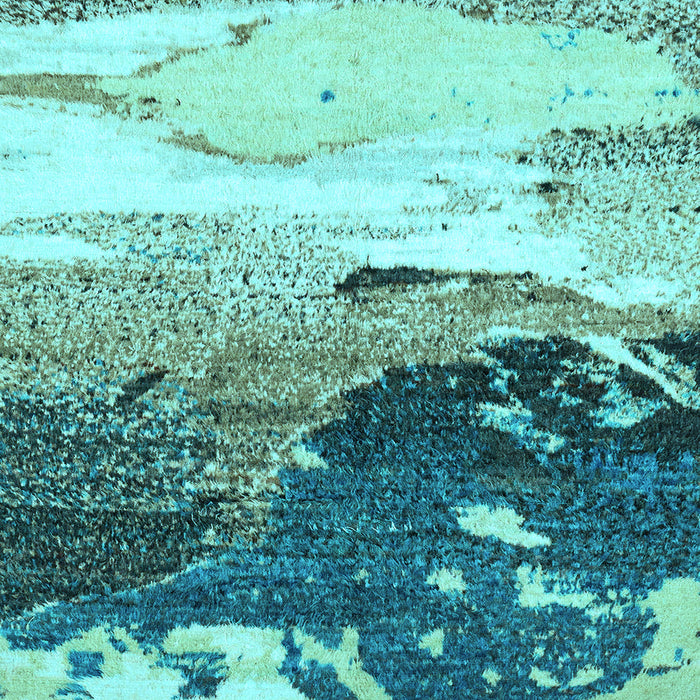 Square Abstract Light Blue Modern Rug, abs2528lblu