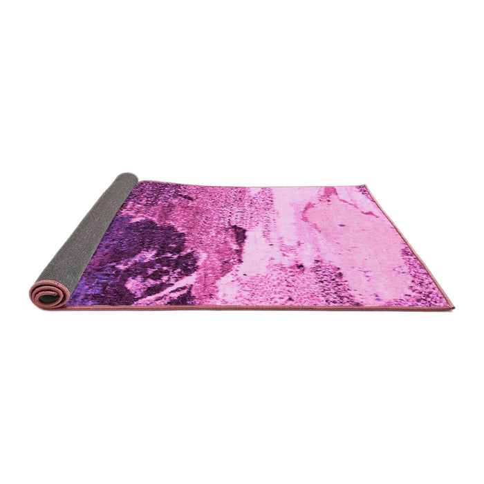 Sideview of Abstract Pink Modern Rug, abs2528pnk
