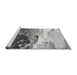 Sideview of Machine Washable Abstract Gray Modern Rug, wshabs2528gry