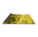 Sideview of Abstract Yellow Modern Rug, abs2528yw