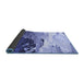 Sideview of Abstract Blue Modern Rug, abs2528blu