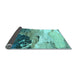 Sideview of Abstract Light Blue Modern Rug, abs2528lblu