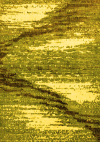 Abstract Yellow Modern Rug, abs2529yw