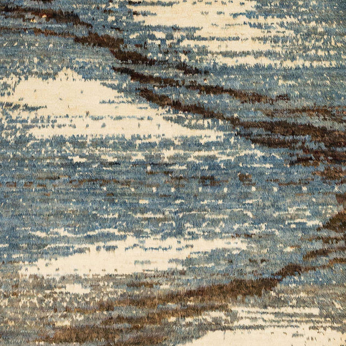 Machine Washable Abstract Sage Green Rug, wshabs2529