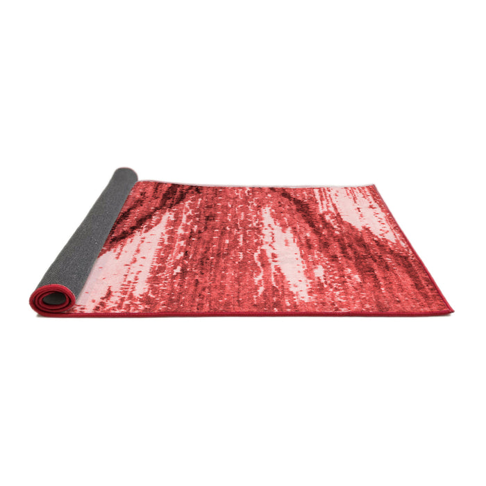 Abstract Red Modern Area Rugs