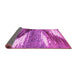 Sideview of Abstract Pink Modern Rug, abs2529pnk