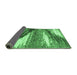 Sideview of Abstract Emerald Green Modern Rug, abs2529emgrn