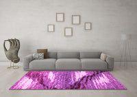 Machine Washable Abstract Pink Modern Rug, wshabs2529pnk