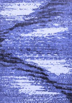 Abstract Blue Modern Rug, abs2529blu