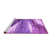 Sideview of Machine Washable Abstract Purple Modern Area Rugs, wshabs2529pur