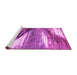 Sideview of Machine Washable Abstract Pink Modern Rug, wshabs2529pnk