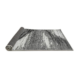 Sideview of Abstract Gray Modern Rug, abs2529gry