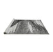 Sideview of Machine Washable Abstract Gray Modern Rug, wshabs2529gry