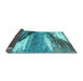 Sideview of Abstract Light Blue Modern Rug, abs2529lblu