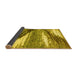 Sideview of Abstract Yellow Modern Rug, abs2529yw