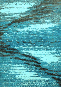 Abstract Light Blue Modern Rug, abs2529lblu