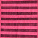 Square Machine Washable Abstract Pink Modern Rug, wshabs252pnk