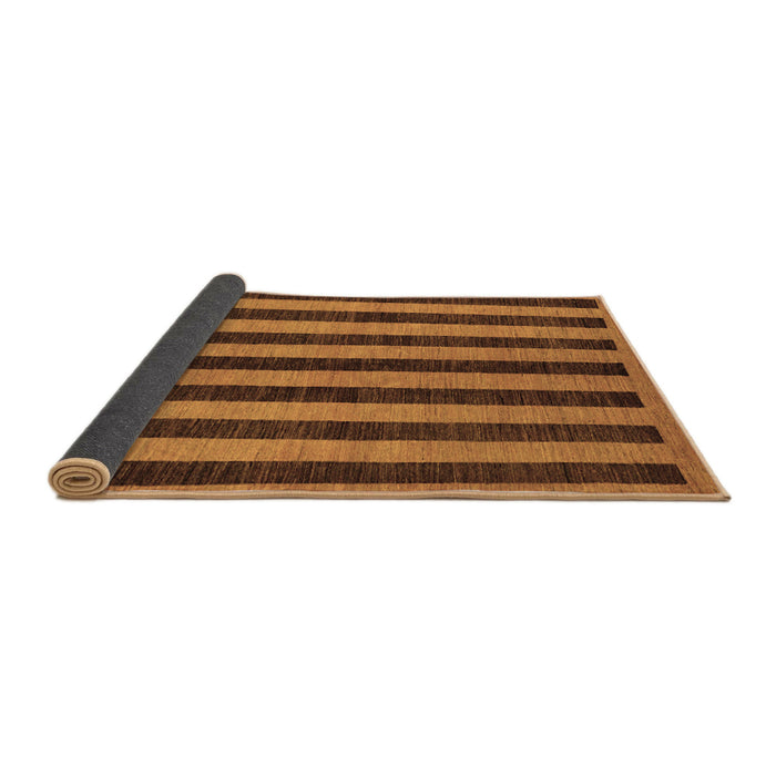 Sideview of Abstract Brown Modern Rug, abs252brn